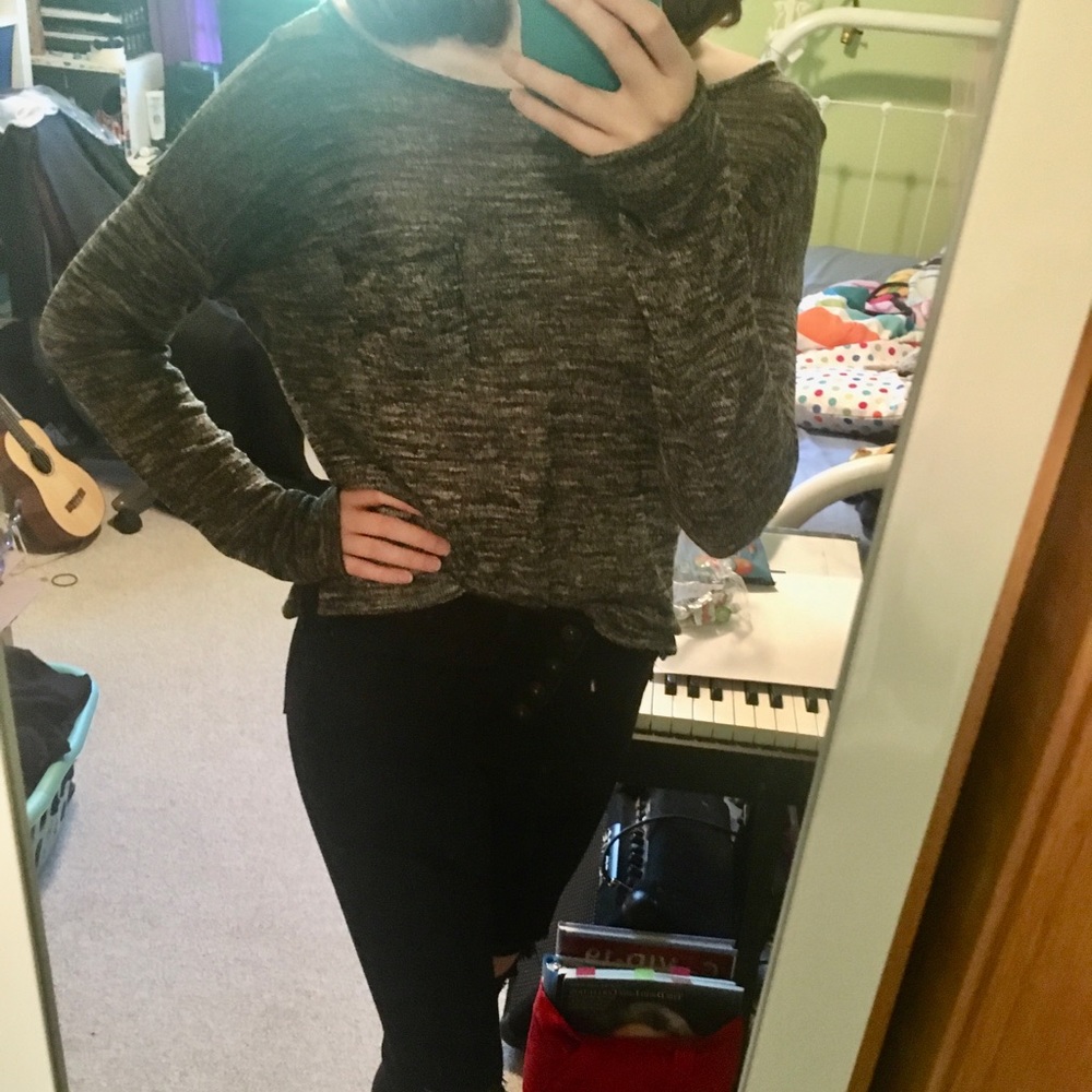 Gray Light Knitted Sweater